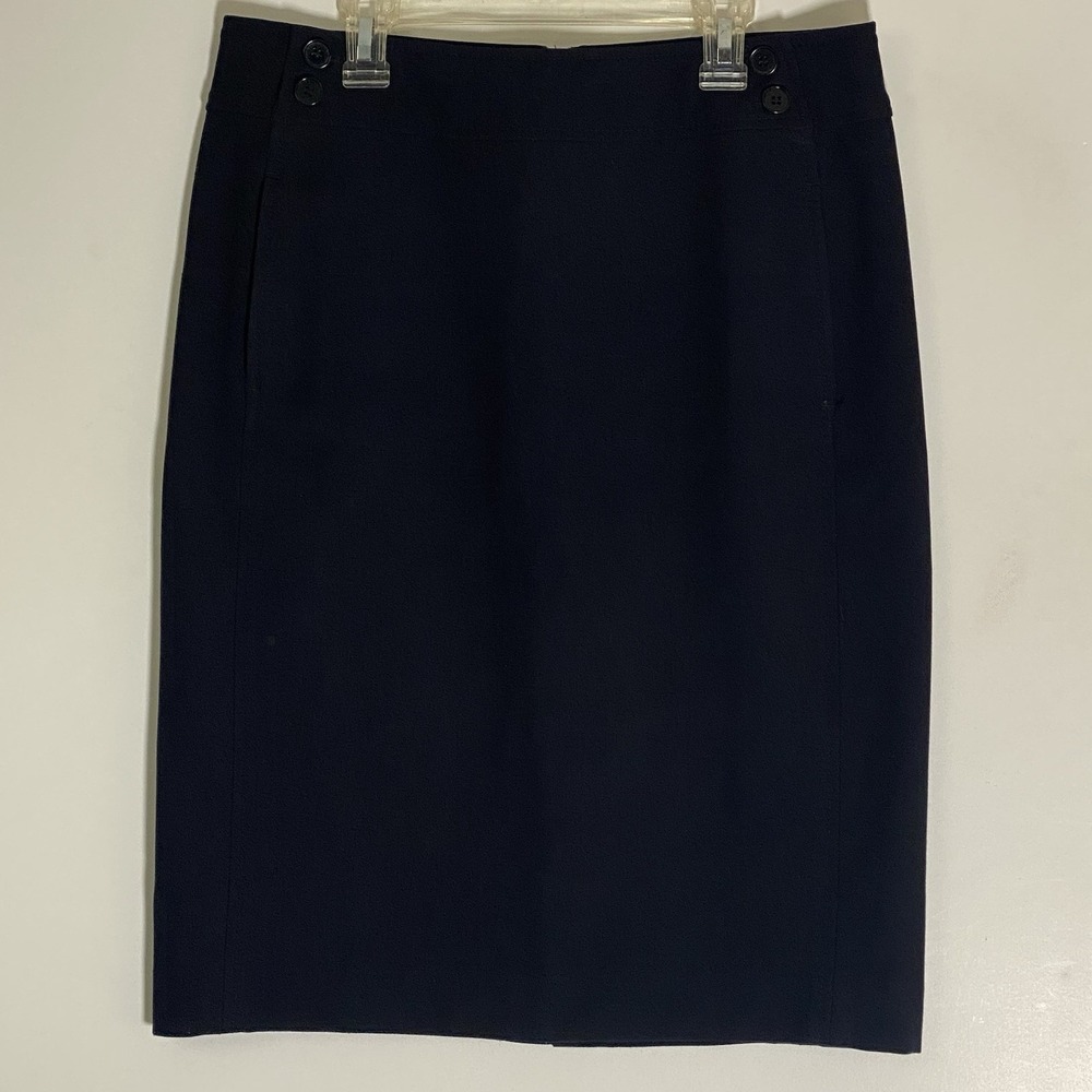 Talbots Skirt Womens 6 Black Classic Dressy Career Workwear Dainty Office Chic S